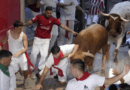 San Fermin, encierro. La Palmosilla dans la multitude